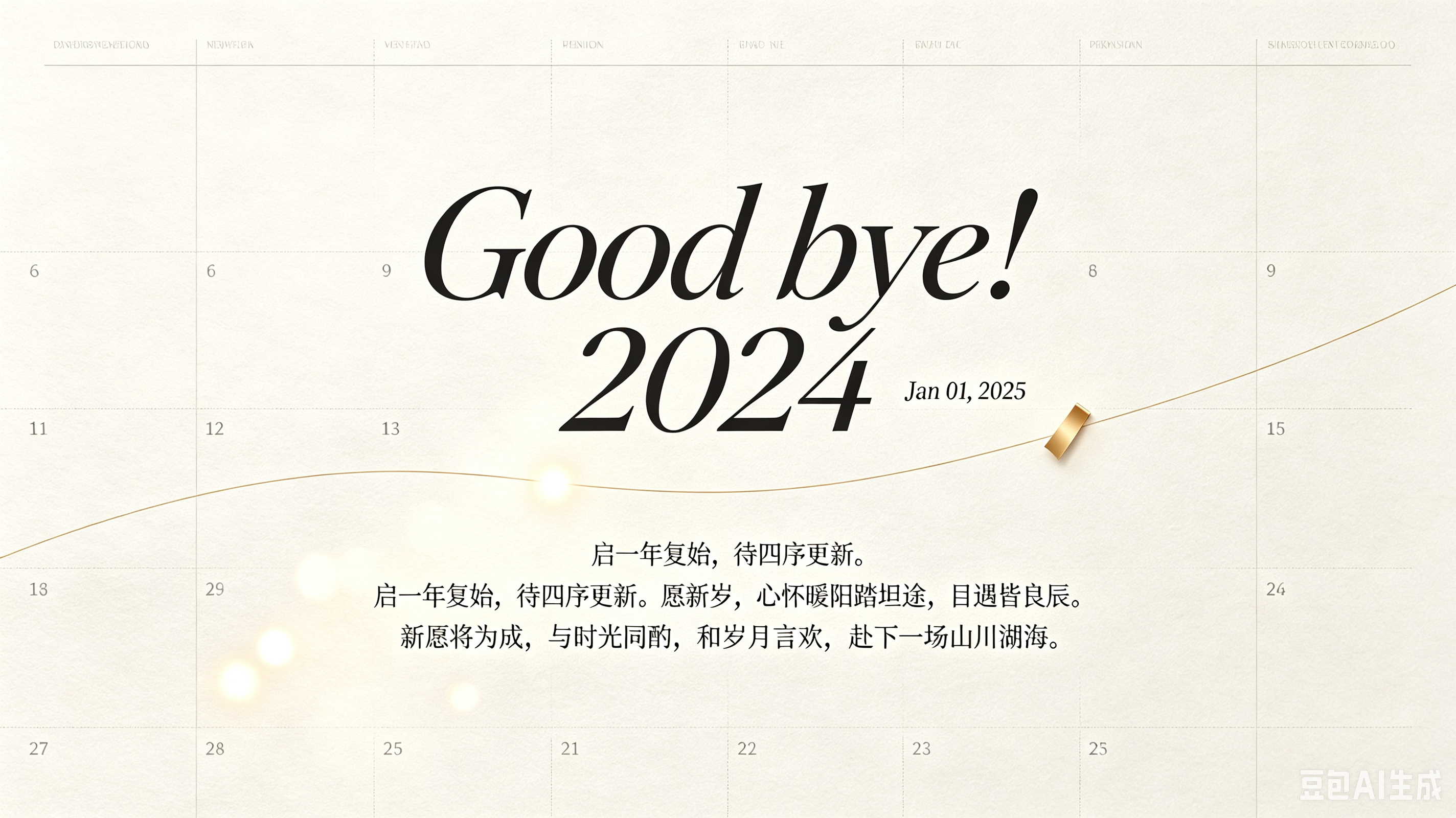 Good bye！2024