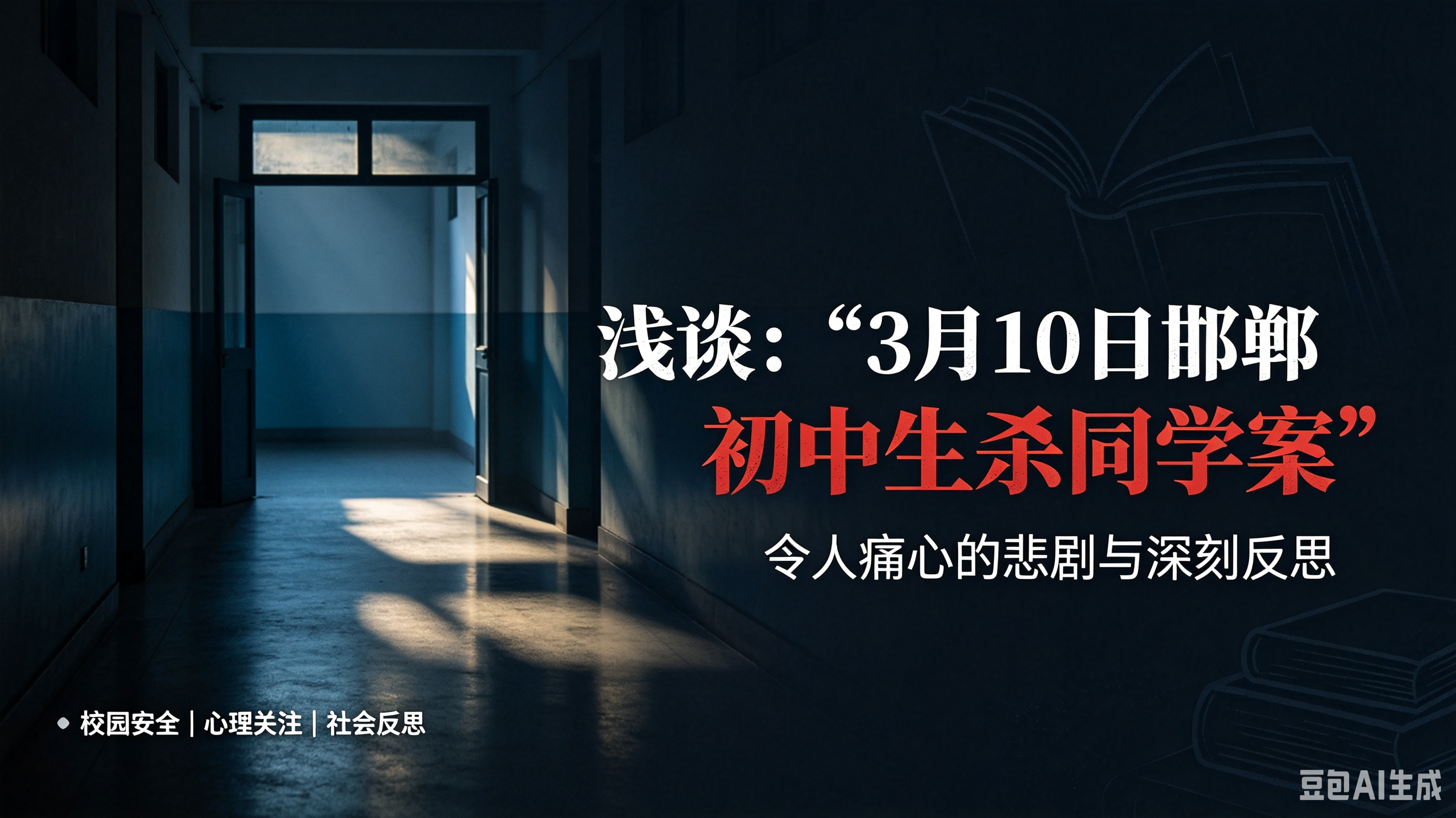 浅谈：“3月10日邯郸初中生杀同学案”——令人痛心的悲剧与深刻反思